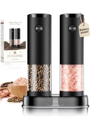 Electric Salt and Pepper Grinder Set