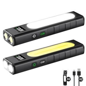 HUCCBS 2 Pack Rechargeable Flashlights