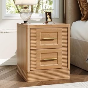 RECHHX Nightstand with Charging Station
